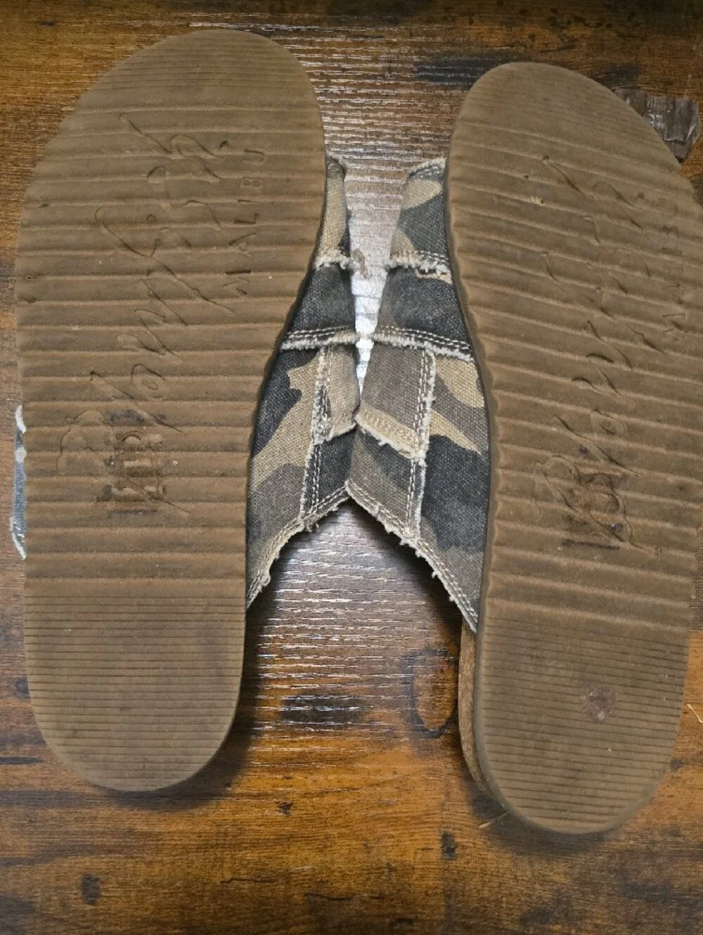 Womens Blowfish Canvas Camo Sandles Size 7